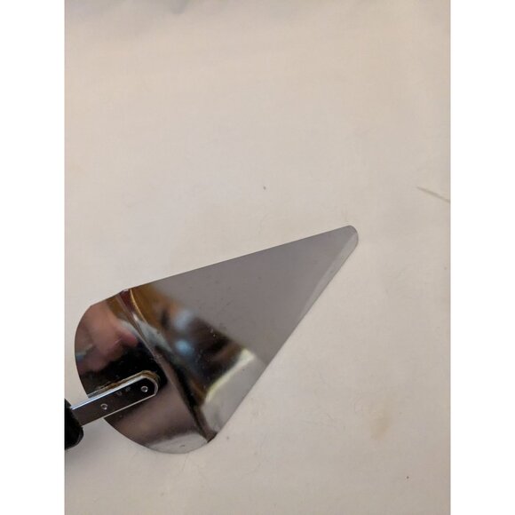 Vintage Chromium Cake Pie Spatula Server 10 1/2" Black Handle - Picture 5 of 7